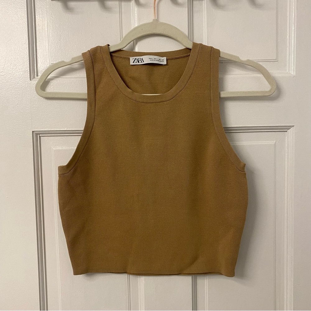 Zara Cropped Tank Top